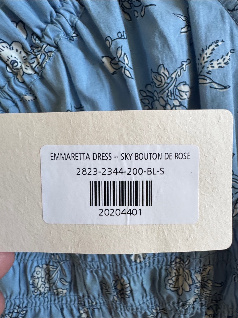 Doen Light Blue Floral Midi Dress - Picture 6 of 6